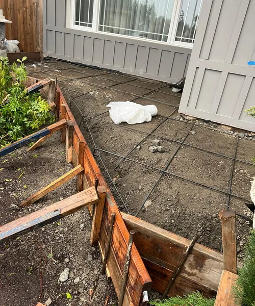 Exposed Aggregate Entry Porch And Steps Replacement in Everett 